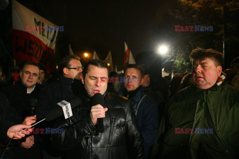 Protest pod domem gen. Wojciecha Jaruzelskiego