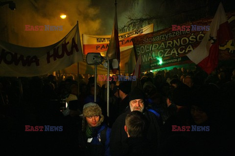 Protest pod domem gen. Wojciecha Jaruzelskiego