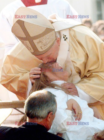 Papież spotyka sie z chorymi