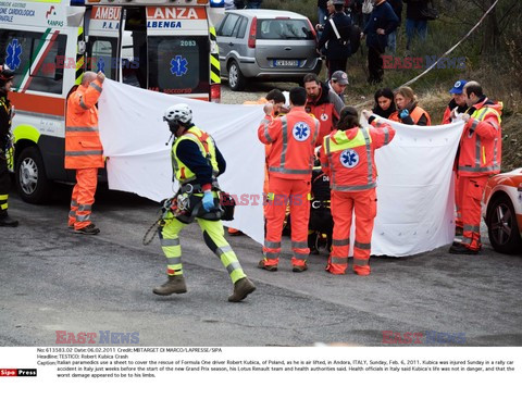 Wypadek Kubicy podczas rajdu Ronde di Andora