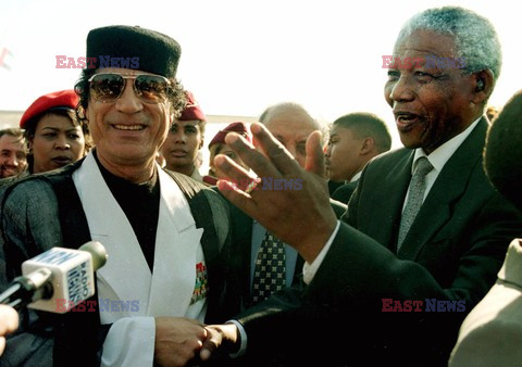 Muammar Kadafi z najważniejszymi politykami