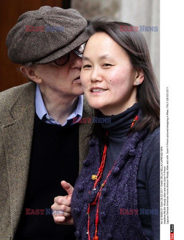 Woody Allen z żoną w Mediolanie