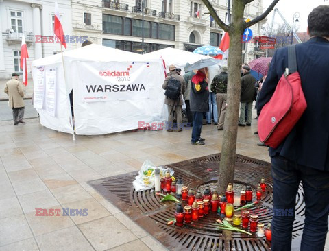 Interwencja Strazy Miejskiej pod Palacem Prezydenckim