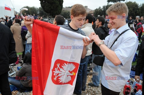 Beatyfikacja JPII - wieczorne czuwanie na Circo Massimo