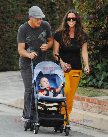 Alanis Morissette with her husband in Brentwood