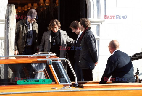 Tina Turner arriving in Venice