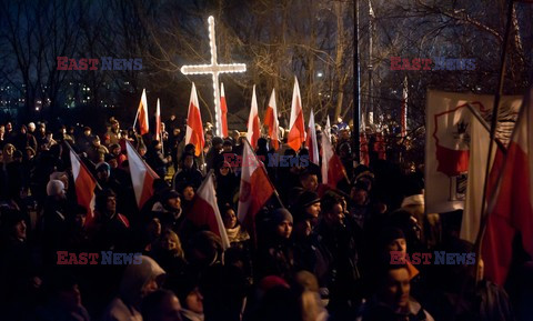 Manifestacja przed domem Wojciecha Jaruzelskiego