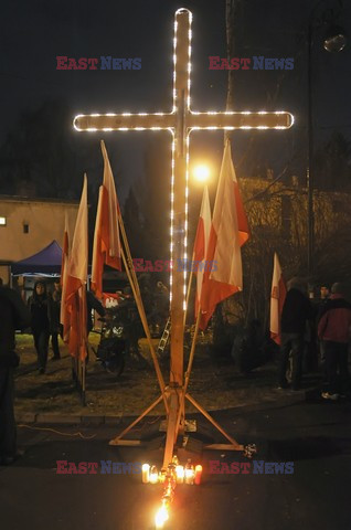 Manifestacja przed domem Wojciecha Jaruzelskiego