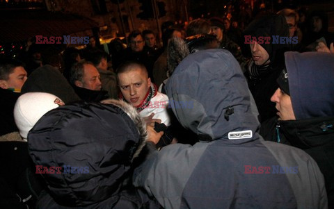 Manifestacja przed domem Wojciecha Jaruzelskiego