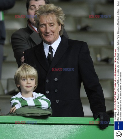 Rod Stewart watched the Celtic Football Club