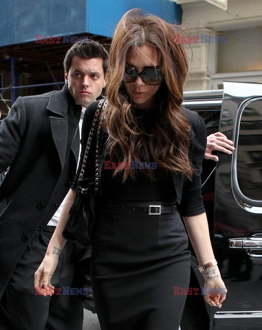 David and Victoria Beckahm with daughter in New York