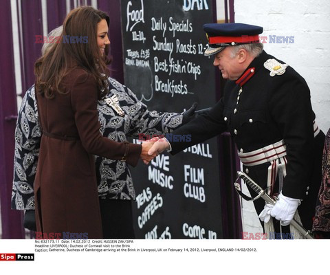 The Duchess of Cambridge in alcohol free bar