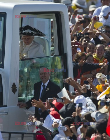 Papież Benedykt XVI z wizytą w Meksyku