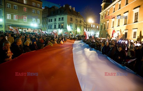 Marsz pamięci w Warszawie