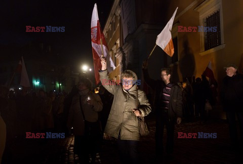 Marsz pamięci w Warszawie