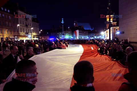 Marsz pamięci w Warszawie