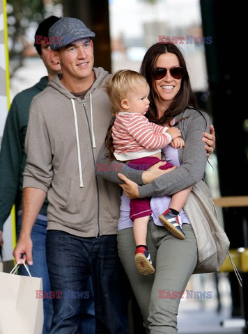 Alanis Morissette with family