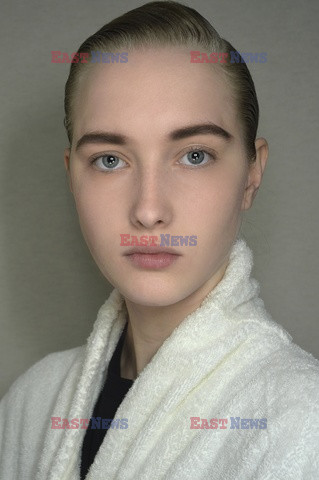 Thom Browne backstage beauty