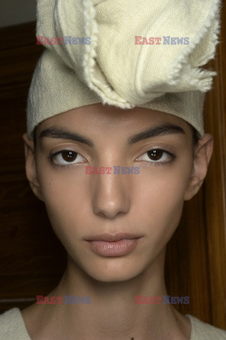 Uma Wang backstage beauty