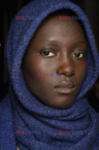 Uma Wang backstage beauty