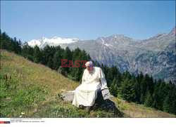 ITALY: POPE JOHN-PAUL II ON VACATIONS IN  AOSTE