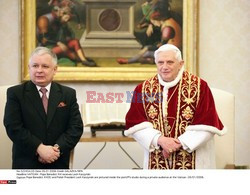 Prezydent Kaczynski z wizyta u Papieza Benedykta XVI