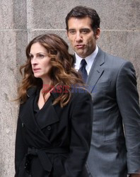 Julia Roberts i Clive Owen na planie filmu Duplicity