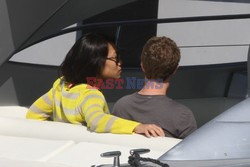 Mark Zuckerberg with wife on honeymoon