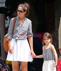 Suri and Katie Holmes in New York