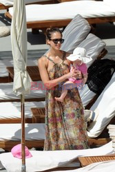 Jessica Alba on holiday in Italy