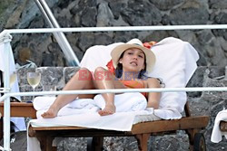 Jessica Alba on holiday in Italy