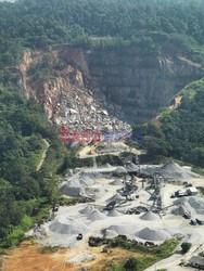 Aerial images of cityscape, landscape, and agriculture in Johor, Malaysia