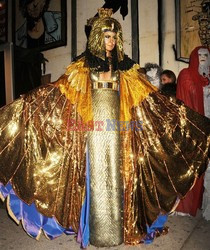 Heidi Klum jako Kleopatra na swojej imprezie Halloweenowej 