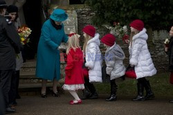 British royal family's traditional Christmas Day church service in Sandringham