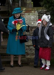 British royal family's traditional Christmas Day church service in Sandringham