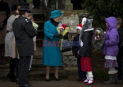 British royal family's traditional Christmas Day church service in Sandringham