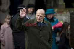 British royal family's traditional Christmas Day church service in Sandringham