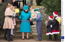 British royal family's traditional Christmas Day church service in Sandringham