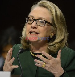 Hillary Rodham Clinton testifies before the U.S. Senate Committee on Foreign Relations on Benghazi