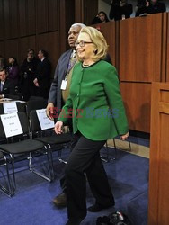 Hillary Rodham Clinton testifies before the U.S. Senate Committee on Foreign Relations on Benghazi