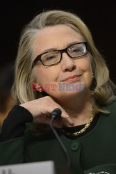 Hillary Rodham Clinton testifies before the U.S. Senate Committee on Foreign Relations on Benghazi