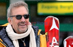 Kevin Costner na MŚ w narciarstwie