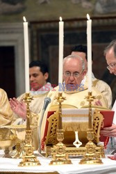 Pope Francis, Argentina's Jorge Mario Bergoglio, leading a mass 