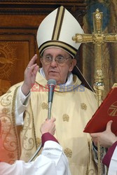 Pope Francis, Argentina's Jorge Mario Bergoglio, leading a mass 