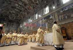 Pope Francis, Argentina's Jorge Mario Bergoglio, leading a mass 