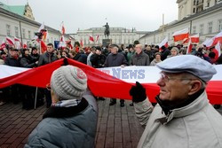 Uroczystości przed Pałacem Prezydenckim