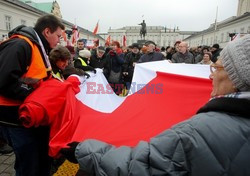 Uroczystości przed Pałacem Prezydenckim