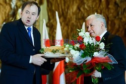 Prezes PIS Jarosław Kaczyński w Bełchatowie