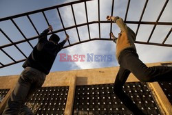 Free Syrian Army youth soldiers attend a training camp 