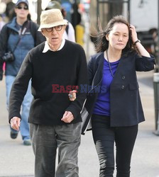 Woody Allen and wife Soon-Yi Previn hold hands 